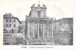 ITALIE - ROMA - Tempio Di Faustina E Antonio - Carte Postale Ancienne - Autres Monuments, édifices