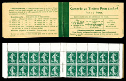 N°137-C7, Semeuse, 5c Vert, Couverture Postale Avec Taxe Révisée 12 Août 1919, TB  Qualité: **   - Old : 1906-1965