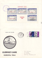 GUERNSEY SARK 1964  EUROPA   MS  FDC - 1964