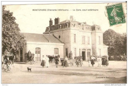 Montendre. La Gare,cour Exterieure. - Montendre