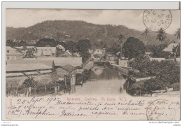 St Lucia.  Riverside Castries. - Santa Lucía