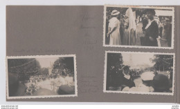 Tierce.  Kermesse De 1938. Jeunes Filles Habillées En Angevines.  6 Photos Collées Sur Page D'album. - Tierce