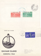 DAVAAR ISLAND 1964 EUROPA  FDC - 1964