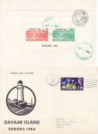 DAVAAR ISLAND 1964 EUROPA  MS  FDC - 1964