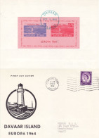 DAVAAR ISLAND 1964 EUROPA DE LUXE MS  FDC - 1964