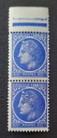 France 1945/47  N°674  Petit Format Tenant à Normal ** TB - 1945-47 Cérès De Mazelin