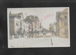 MILITARIA SUISSE CARTE PHOTO SUR TIMBRE PERSONNAGES CALECHE ECRITE DE FRAUENFELD 1922 CROIX ROUGE  : - Frauenfeld