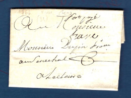 France - Gers - Riscle En 1766 Avec Port Payé Manuscrit + Franc Et Paraphe Pour Lectoure - ....-1700: Voorlopers