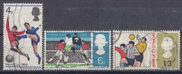 GREAT BRITAIN 422-424,used,falc Hinged,football - Used Stamps