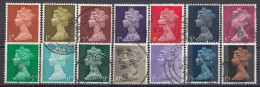 GREAT BRITAIN 452-465,used,falc Hinged - Used Stamps