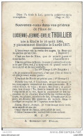 ETALLE ..-- Mme Lucienne - Jeanne - Emilie THUILLIER . 1904 - 1917 . - Etalle