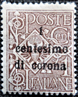 Italie  Occupation Italienne (1re GM) 1919  Trentin & Trieste Y&T  N° 1   Neuf Charnière - Trentino & Triest