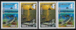 AZERBAIDJAN - EUROPA CEPT - FAUNE MARINE - N° 417a/418a  ET 417b/418b - NEUF** MNH - 2001