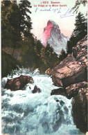 CPA Carte Postale Suisse Zermatt La Viège Et Mont Cervin 1917  VM67470 - Viège