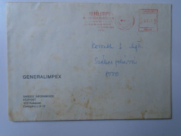 ZA447.8   Hungary ATM / EMA - Freistempel - Red Meter  1986  Large Cover - Generalimpex Budapest Sandoz - Automatenmarken [ATM]