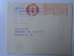 ZA447.12   Hungary ATM / EMA - Freistempel - Red Meter  1966  Invitation  Magyar Agártudományi Egyesület MTESZ - Machine Labels [ATM]