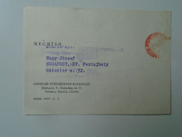 ZA447.13 Hungary ATM / EMA - Freistempel - Red Meter  1966  Invitation   Maschinenfabrik Schwarzenbek Hamburg -Budapest - Timbres De Distributeurs [ATM]