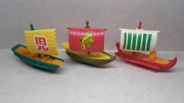 1995 Ferrero - Kinder Surprise - K95 78, 79, 80 - Classic Sailboats - Complete Set - Monoblocs