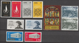 Ireland       .   Y&T     .   11 Stamps     .    **      .   MNH - Unused Stamps