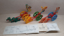 1995 Ferrero - Kinder Surprise - K95 59, 60, 61 - Animal Carriages - Complete Set + 3 BPZ's - Monoblocs