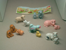 1996 Ferrero - Kinder Surprise - K96 115, 116, 117, 118, 119 & 120 Animal Families + BPZ - Monoblocs