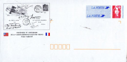 Enveloppe Pap. 70e Anniversaire De La 1ere Liaison Aéropostale Etats-Unis-France - Umschläge Mit Aufdruck (vor 1995)
