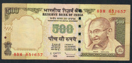INDIA P99e3 500 RUPEES 2009 NO SYMBOL,LETTER L,SIGNATURE 20 #8BM   VF NO P.h. - Indien