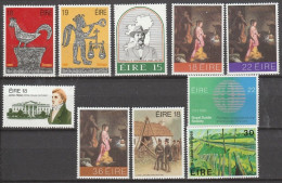 Ireland       .   Y&T     .   10 Stamps    .    **      .   MNH - Unused Stamps