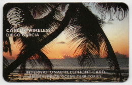 Diego Garcia - Palm Trees & Sunset $10 - DG13 - Diego-Garcia