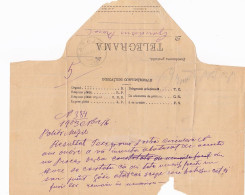 TELEGRAPH, TELEGRAME SENT FROM MIZIL TO CALAFAT, 1903, ROMANIA - Telegrafi