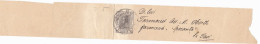 KING CAROL I NEWSPAPER WRAPPING STATIONERY, ENTIER POSTAL, 1898, ROMANIA - Brieven En Documenten