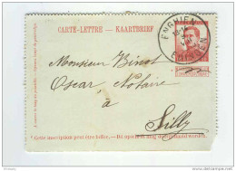 Carte-Lettre Pellens ENGHIEN 1913 Vers Notaire à SILLY - Origine Manuscrite HOVES  --  B3/952 - Postbladen