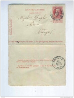 2 X Carte-Lettre Grosse Barbe ISEGHEM 1906 / 1911 Vers Le Notaire Depla à ARDOYE  --  B3/945 - Letter-Cards