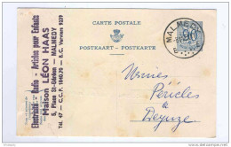 Entier Postal Lion Héraldique TRILINGUE MALMEDY 1951 - Cachet Privé Electricité Radion Maison Haas  --  MM855 - Cartes Postales 1951-..