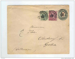 Enveloppe No 4 + TP No 45 Et 46 - BRUXELLES 1891 Vers Allemagne  --  B2/873 - Briefe