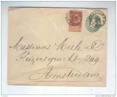 Enveloppe No 4 En MIXTE Avec TP Fine Barbe No 57 BRUXELLES 1896 - TARIF PREFERENTIEL 20 C Vers NL  --  B2/874 - Briefe