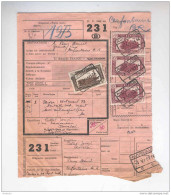 Bulletin D' Expédition Cachet De Gare AUVELAIS 1951 -  Expéditeur Collet  --  B2/240 - Other & Unclassified