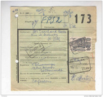 Bulletin De Colis Postal Cachet De Gare HERBESTHAL 1950 - Cachet Poids Reconnu  --  B2/230 - Andere & Zonder Classificatie