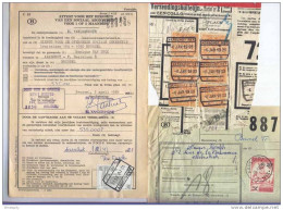 2 Formulaires Et 1 Fragment 1923/1981 - Cachets De Gare AERSCHOT  --  B2/093 - Andere & Zonder Classificatie