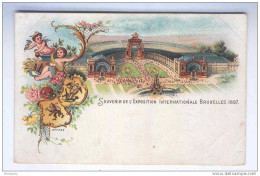 EXPOSITION BRUXELLES 1897 - SUPERBE Carte-Vue Litho Neuve --  OO/724 - Sonstige & Ohne Zuordnung