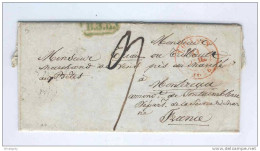 Lettre Précurseur LOUVAIN 1846 Vers MONTEREAU -  Marque Verte B 3 R De L'Ambulant Du MIDI --  B5/672 - 1830-1849 (Belgique Indépendante)