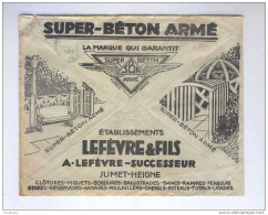Enveloppe Des CCP BRUXELLES CHEQUES 1931 - Illustrée Béton Armé Ets Lefèvre § Fils , JUMET - HEIGNE --  B5/439 - Post Office Leaflets
