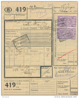 Lettre De Voiture Timbres Armoiries Gare De WOLUWE 1945 - Ligne Privée Belge Chemin De Fer De TERVUREN  --  TT996 - Other & Unclassified