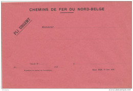 Ligne Privée NORD BELGE - Enveloppe Rouge Pli Urgent Neuve - Mod.908   --  UU007 - Nord Belge