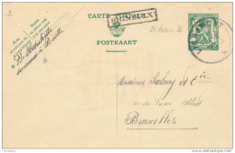 Entier Postal Petit Sceau LIBRAMONT 1936 Vers BXL - RARE Griffe De Gare SIGNEULX --  SS/583 - Linear Postmarks