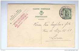 Entier Postal Sceau De L'Etat BRACQUEGNIES 1938 - Cachet Privé Quincailleries Ad. Caucheteur -- B4/485 - Postkarten 1934-1951