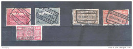 BRABANT WALLON - Ensemble De 5 Timbres Chemins De Fer Cachets De Gare WAUTHIER BRAINE L' ALLEUD REBECQ  --  B8/433 - Other & Unclassified