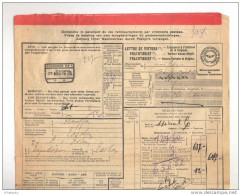 Lettre De Voiture Cachet De Gare FLOREFFE 1929 Vers ESSCHEN + Griffe De Pesage  --  B8/417 - Altri & Non Classificati
