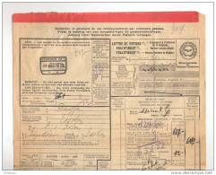 Lettre De Voiture Cachet De Gare FLOREFFE 1929 Vers ESSCHEN + Griffe De Pesage  --  B8/417 - Other & Unclassified