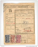 Bulletin D' Expédition 3 Timbres CF Gare De HUY SUD 1947 Vers HANNUT - Raffinerie Diamond Oil --  B8/402 - Other & Unclassified